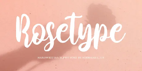 Rosetype font