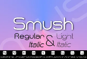 Smush font