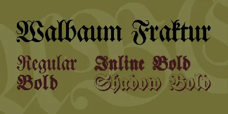 Walbaum Fraktur font