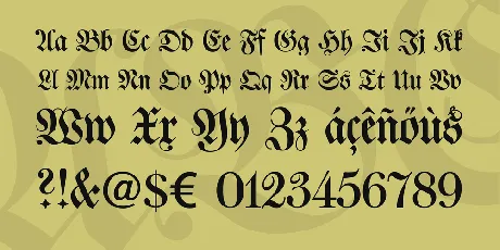 Walbaum Fraktur font