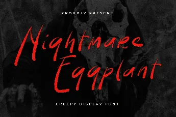 Nightmare Eggplant font