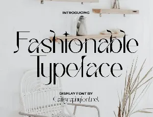 Fashionable font