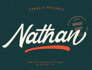 Nathan Vintage Script font