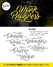 Work In Progress font