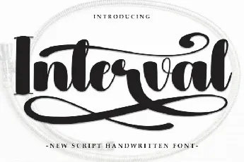 Interval Script font