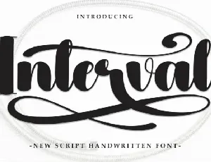 Interval Script font