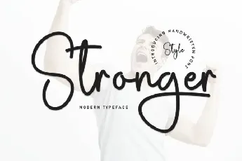 Stronger Script font