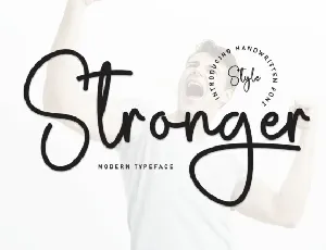 Stronger Script font