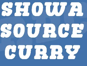 Showa Source Curry font