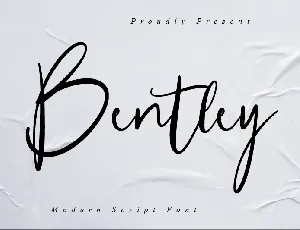 Bentley font