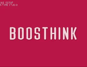 Boosthink font