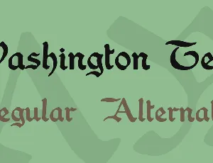 Washington Text font