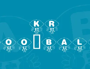 KR Foo'ball font