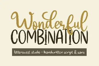 Wonderful Combination font