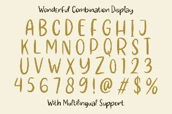 Wonderful Combination font