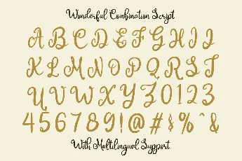 Wonderful Combination font