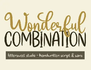 Wonderful Combination font