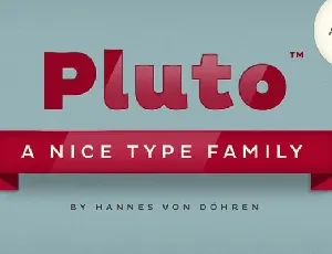 Pluto Family font
