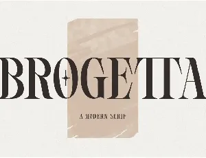 BROGETTA Serif font