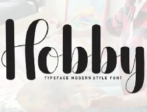 Hobby Script font