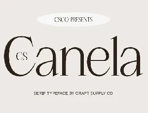 CS Canela font