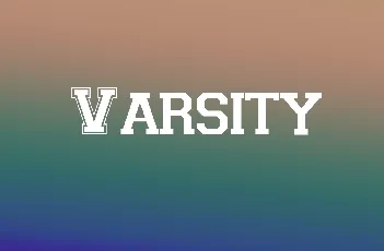 Varsity font