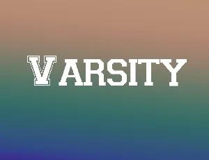 Varsity font