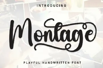 Montage Script font