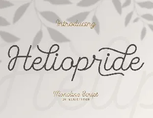 Heliopride font