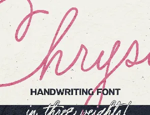 Chrysante PERSONAL USE font