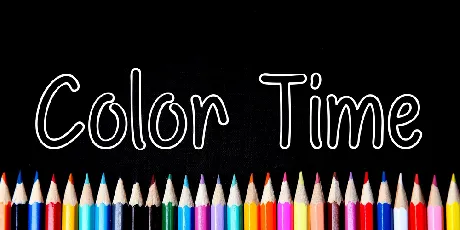 Color Time font