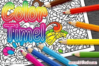 Color Time font