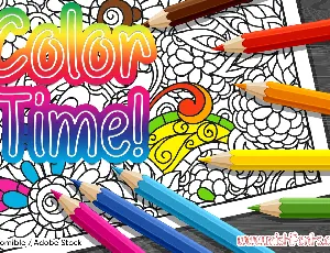 Color Time font