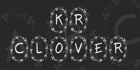 KR Clover font