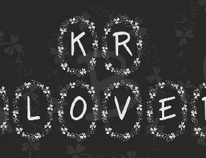 KR Clover font