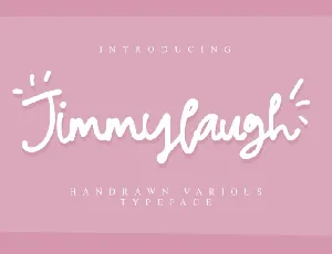 Jimmylaugh Handwritten font