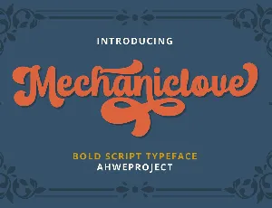 Mechaniclove font