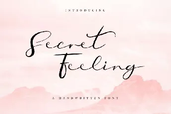 Secret Feeling Calligraphy font