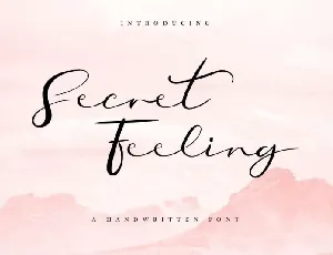 Secret Feeling Calligraphy font