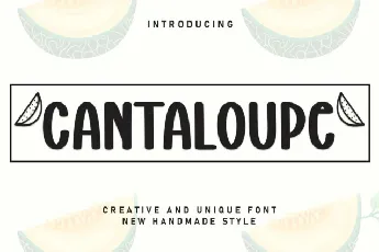 Cantaloupe Display font