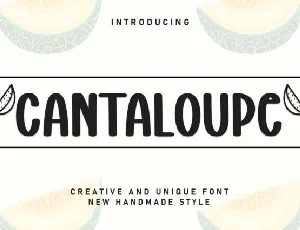 Cantaloupe Display font