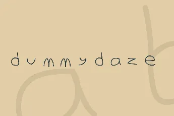 DummyDaze font