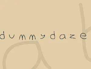 DummyDaze font