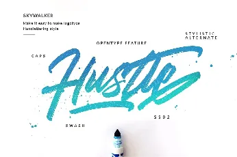 Skywalker Brush Free font