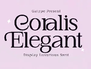 Coralis Elegant font