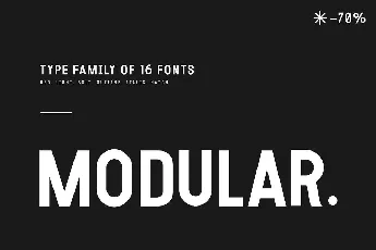 Modular font