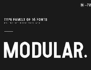 Modular font