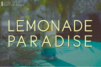 Lemonade Paradise font