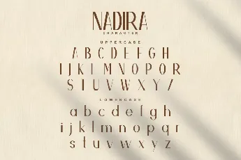 Nadira font