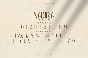 Nadira font